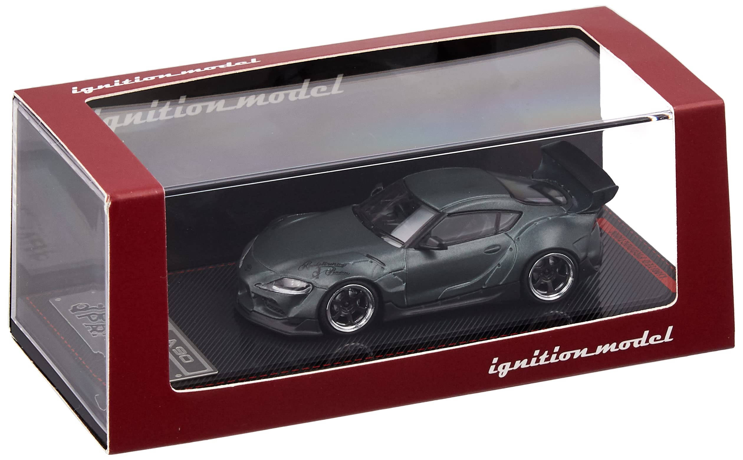 ignition model IG2334 1/64 Pandem Supra (A90), Matte Blue Gray